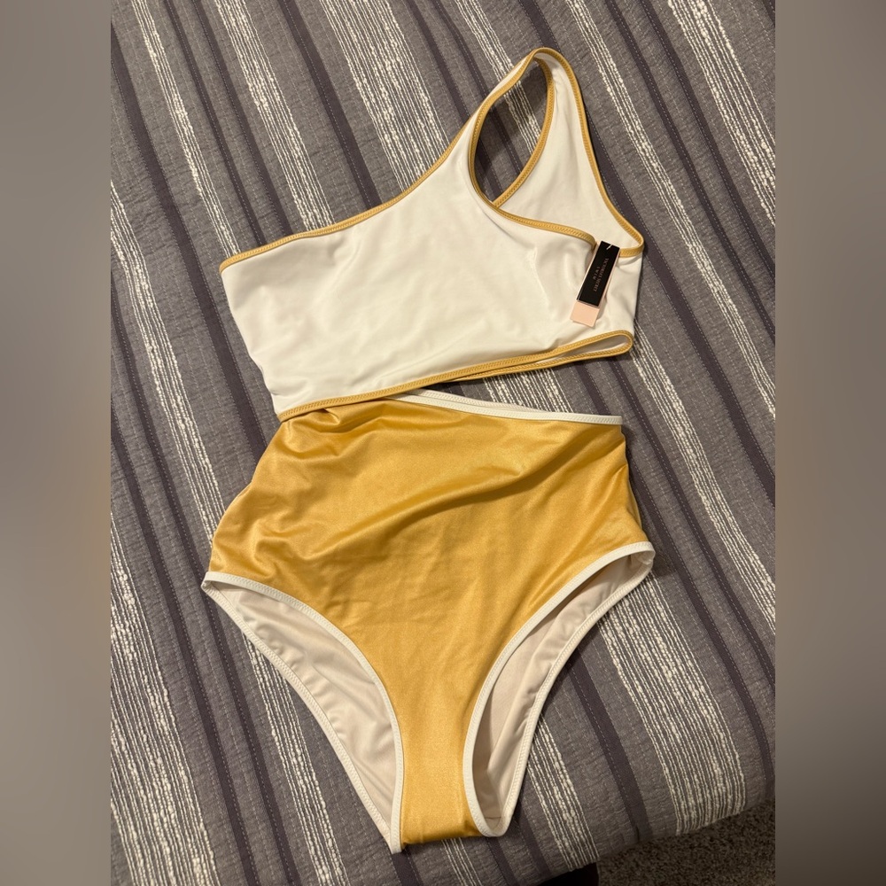 Victoria's Secret White and Gold Bikini
